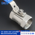 CF8/CF8M 1PC Screw end Floating Ball Valve